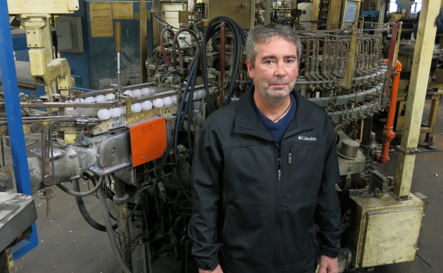 Jeff Anderson worked at the LEDVANCE lightbulb factory in St. Marys for more than 20 years. He is considering a career change to heavy equipment operator.