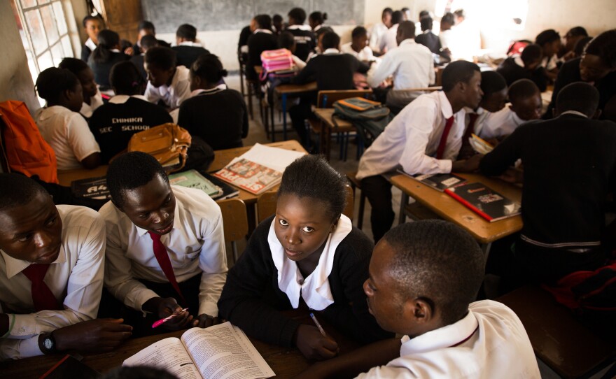 Madalitso Mulando convinced her relatives to cover her high school fees. "The thing I learned, you don't ask like, 'I need money,' " she says. "You need to be polite. You need to use a soft voice."