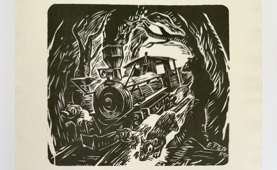 A print by Rick Fröberg, from "Plenty for All" is shown.