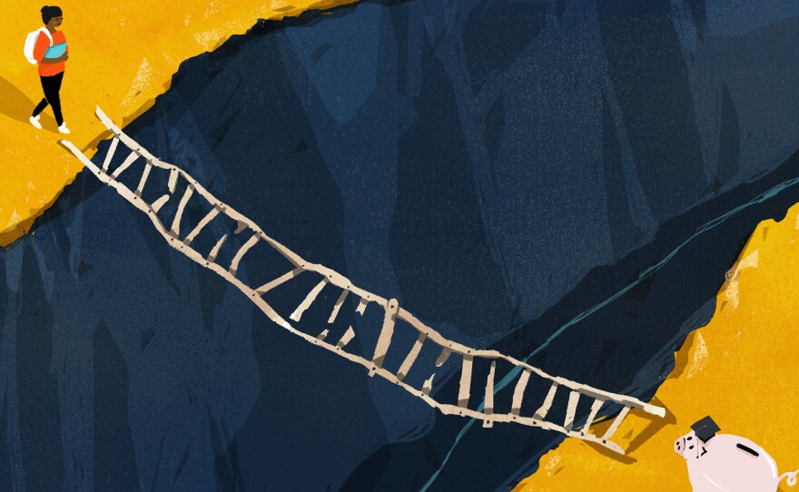 The college financial aid system is both meager and unwieldy, says author Sara Goldrick-Rab. "Our first really big takeaway was that if the goal is to get people money, financial aid doesn't do a great job. There's 50 steps between you and the money you need."