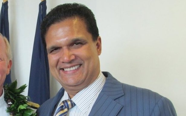 Leonard Glenn Francis, also known as "Fat Leonard" at a Navy event.