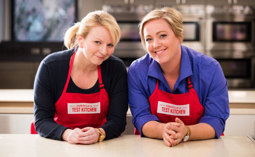 AMERICA'S TEST KITCHEN FROM COOK'S ILLUSTRATED launches Season 17 with new hosts Bridget Lancaster and Julia Collin Davison (pictured). Bridget and Julia have been fixtures on the show from the very beginning, sharing their cooking skills and deep knowledge of food with viewers over the hundreds of recipes they’ve prepared on air as test cooks.