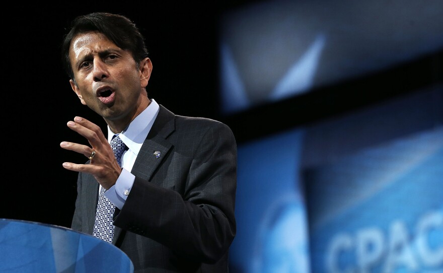 Louisiana Governor Bobby Jindal delivers remarks during the the 40th annual Conservative Political Action Conference (CPAC) held in March 2013.