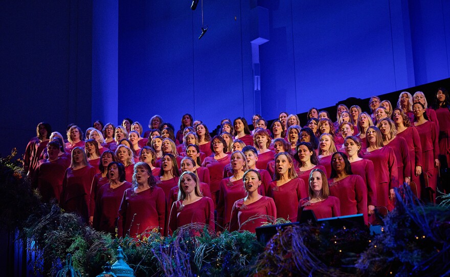 The Tabernacle Choir at Temple Square performs in "O Holy Night: Christmas with The Tabernacle Choir"