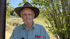 Author Richard Louv stands at the gateway for the Volcan Mountain Trail in Julian, CA on June 26, 2026. His 2005 book, "Last Child in the Woods," introduced the concept of nature-deficit disorder in children. He explores the benefits of slowing down and spending time outdoors in his new book, "Noticing: Intimate Encounters with the Natural World."