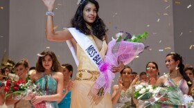 Stephanie Sigman as Laura, a beauty queen drawn into a  Mexican drug gang, in the film <em>Miss Bala</em>.