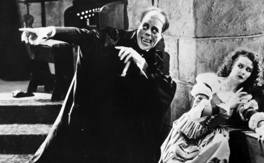 A still from the 1925 silent movie, "The Phantom of the Opera."