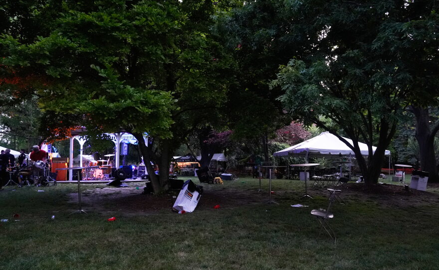 The Agnes Reynolds Jackson Arboretum is shown where multiple people were shot at a community festival Saturday, June 6, 2026, in Toledo, Ohio.