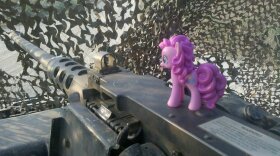 Military Brony showing his love for Pinkie Pie