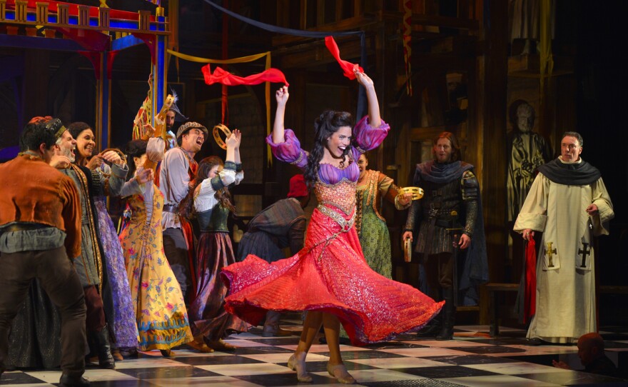 A scene from La Jolla Playhouse’s premiere production of "The Hunchback of Notre Dame." La Jolla Playhouse is participating in San Diego Theatre Week.
