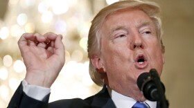 President Donald Trump speaks during a "Made in America," product showcase featuring items created in each of the U.S. 50 states, at the White House, Monday, July 17, 2017, in Washington.