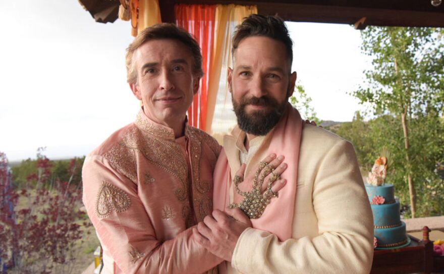 Steve Coogan and Paul Rudd play a bickering gay couple who suddenly discover they have to look after a young child in "Ideal Home."