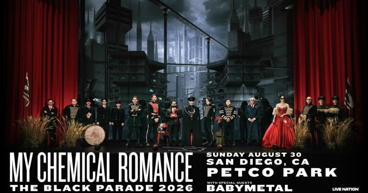 My Chemical Romance: 'The Black Parade 2026' | KPBS Public Media My Chemical Romance: 'The Black Parade 2026' | KPBS Public Media