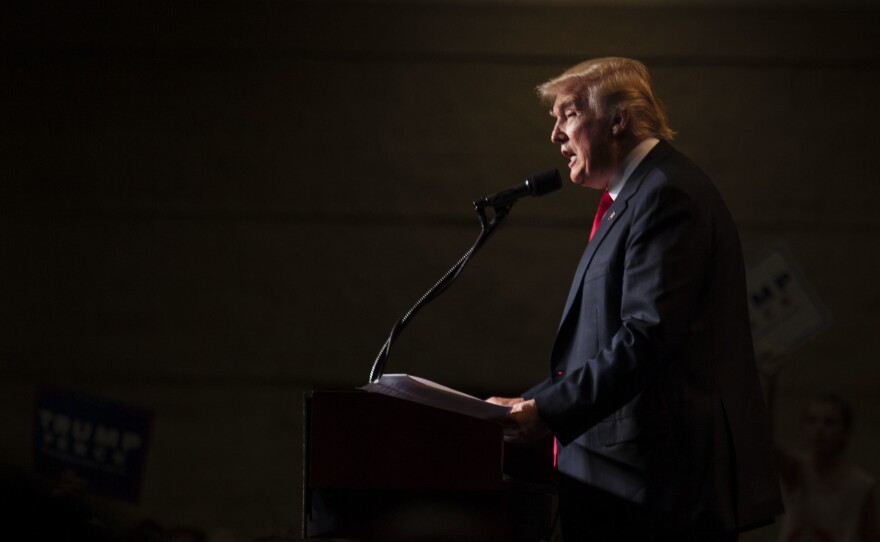 Donald Trump speaks at a rally in Green Bay, Wis., on Aug. 5. Michael Kranish and his colleague Marc Fisher are the authors of Trump Revealed, a biography about Trump's life and career that is based on the work of more than 20 of the Post's reporters, editors and fact-checkers.