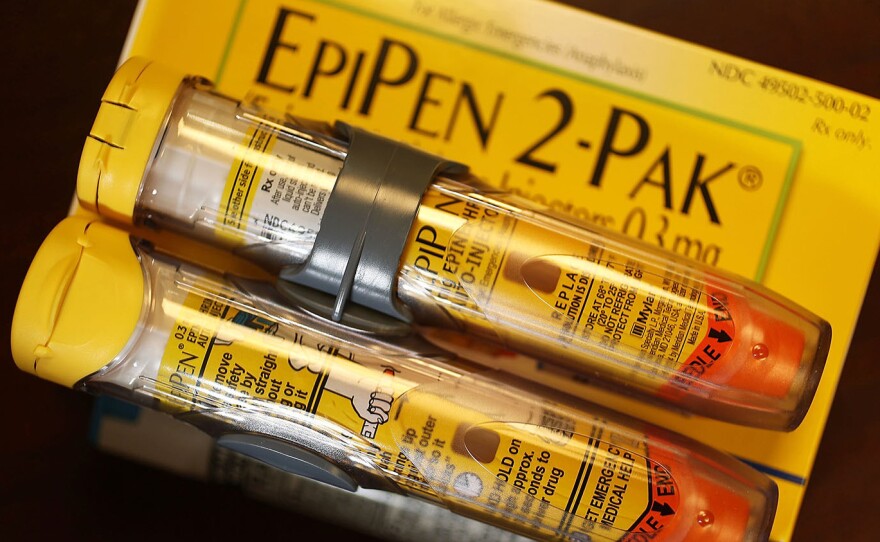 The cost of an EpiPen two-pack has risen more than 400 percent in recent years. The drug is used to halt severe allergic reactions.