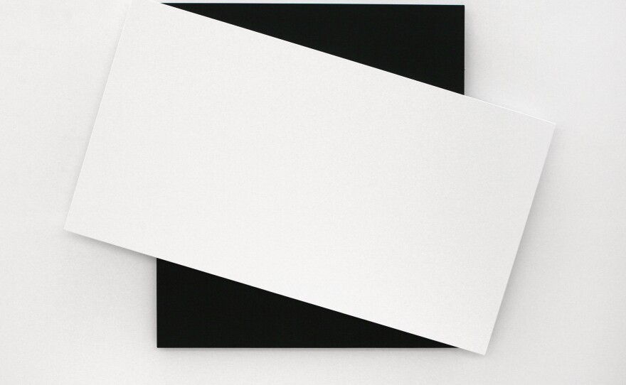 Ellsworth Kelly, White Diagonal II, 2008. Oil on canvas, two joined panels, 66 1/2 x 91 x 2 5/8 inches. Private collection.