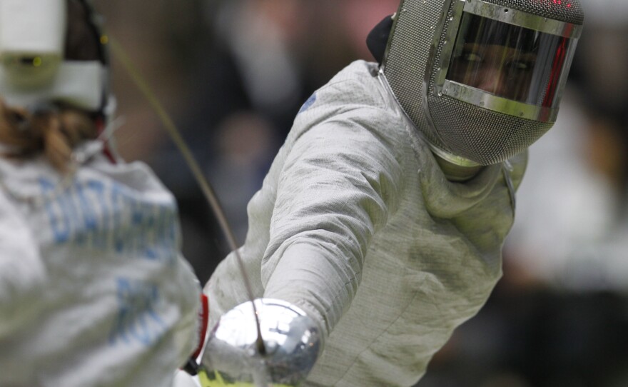 Ibtihaj Muhammad started fencing after running track and playing volleyball, softball and other sports.