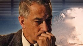 Academy Award-nominated actor David Strathairn, as J. Robert Oppenheimer, in "The Trials Of Robert J. Oppenheimer."