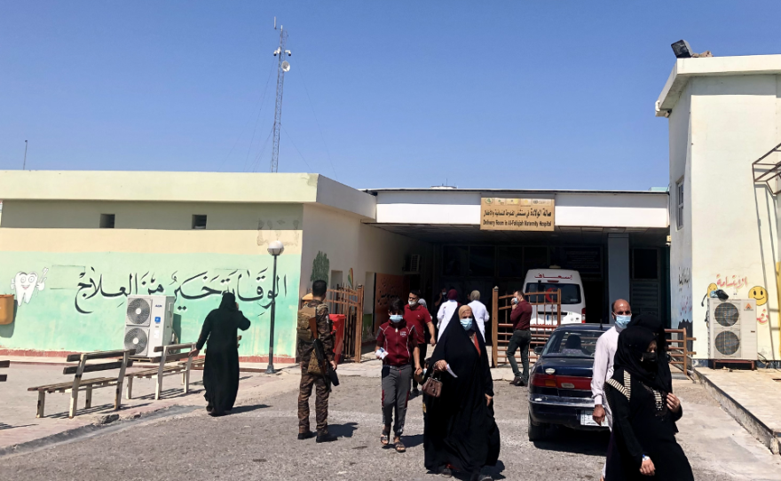 Fallujah Hospital still suffers because of the damage it sustained during bombardments of the city.