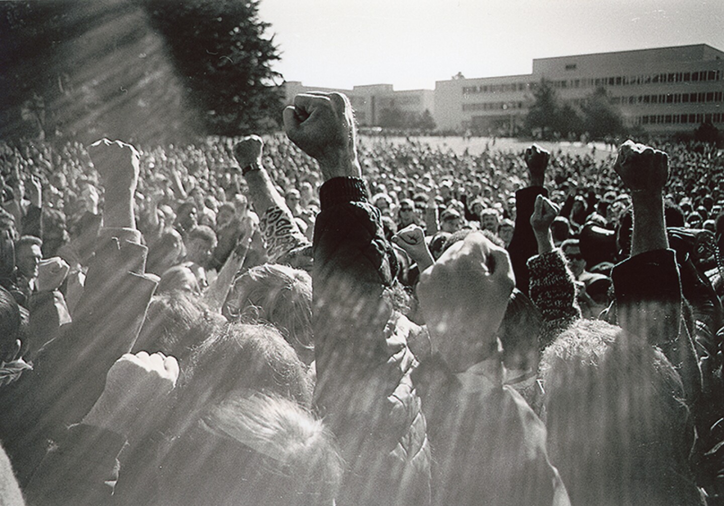 A protest with San Francisco State University in 1968.