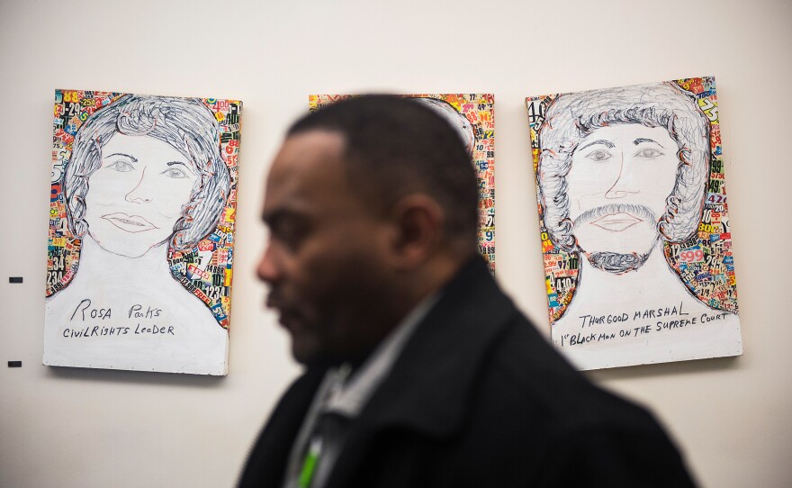 Simmons, after a group meeting about homeless issues in Baltimore at Health Care for the Homeless.