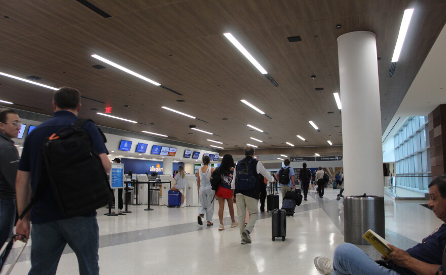 Passengers at Nashville International Airport, which grew explosively over the past decade.