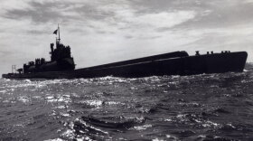 One of two I-400s under sail.