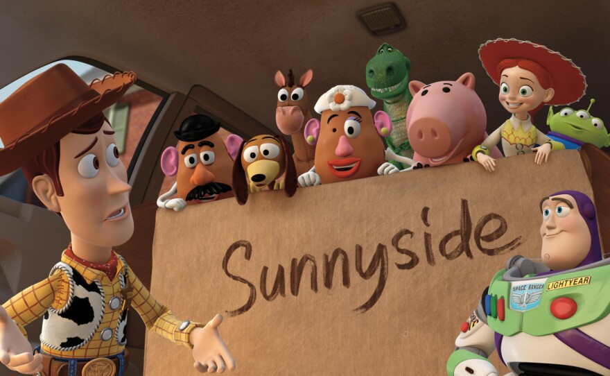Andy's toys on their way to Sunnydale.