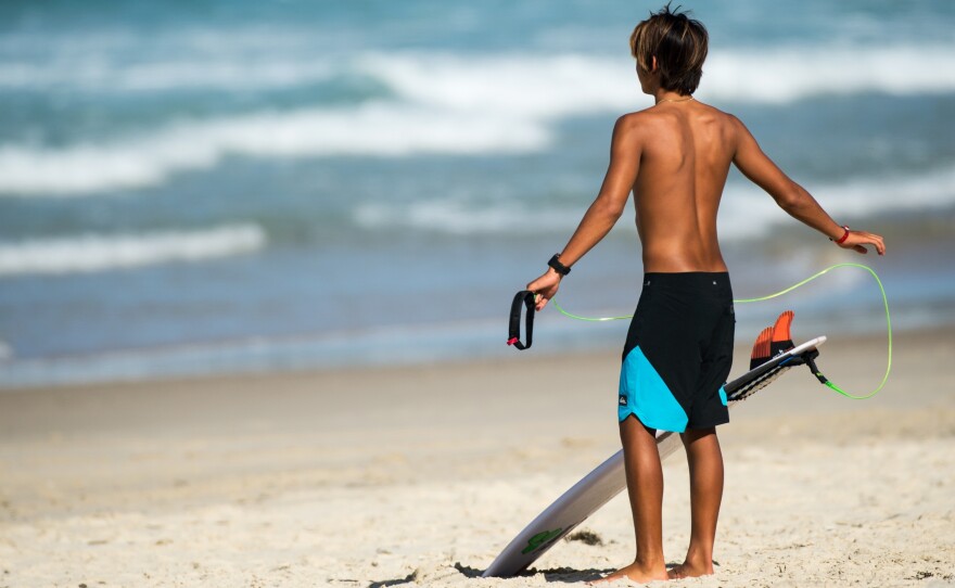 Boardshorts made by Quiksilver are made with Repreve.