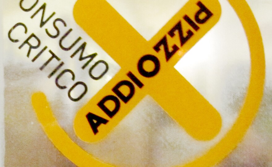 The Addiopizzo sticker on the door of a restaurant or hotel in Sicily tells you the establishment does not pay extortion money to the Mafia.