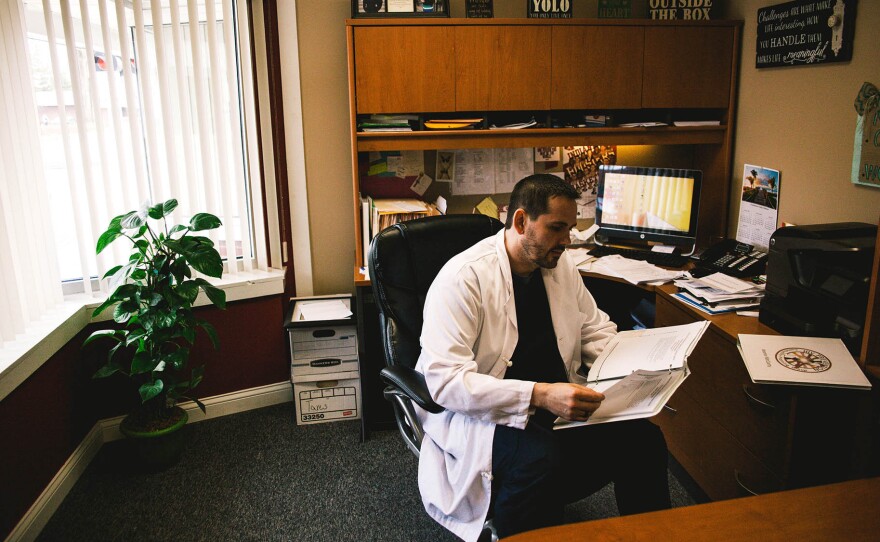 For a long time, Dr. William Cooke was the only doctor in town. Cooke's staff goes door-to-door to make sure people are keeping their appointments. "When somebody walks in my door with HIV, I hug them, " he says.