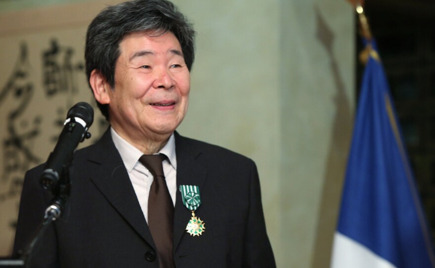 Japanese animation movie director Isao Takahata received many honors over his career, including France's <em>officier de l'Ordre</em> <em>des Arts et des Lettres</em>, which he accepted in 2015.