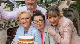 Judges Mary Berry and Paul Hollywood, with Hosts Sue Perkins and Mel Giedroyc.