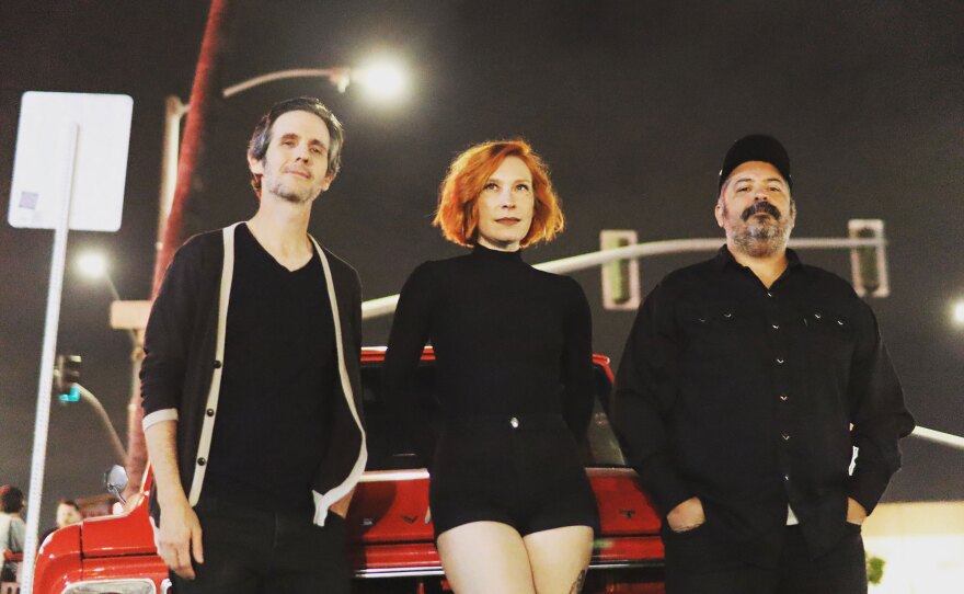 The band Nonexistent Night (John Rieder, Carrie Feller and Sal Gallegos) is shown in an undated photo.