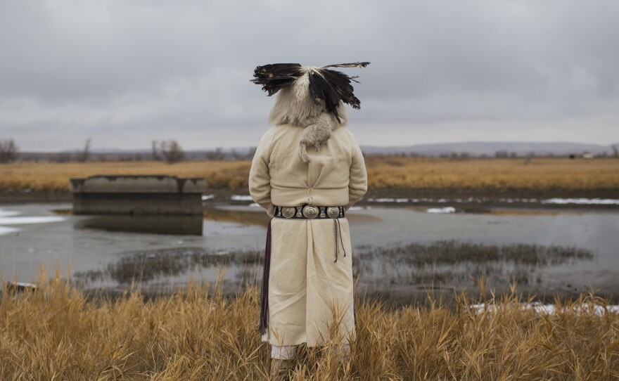 An elder looks out to Turtle Island.