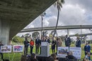 Advocates and local and state government officials announce a "Reconnecting Communities" grant award for San Diego and National City, March 12, 2024.