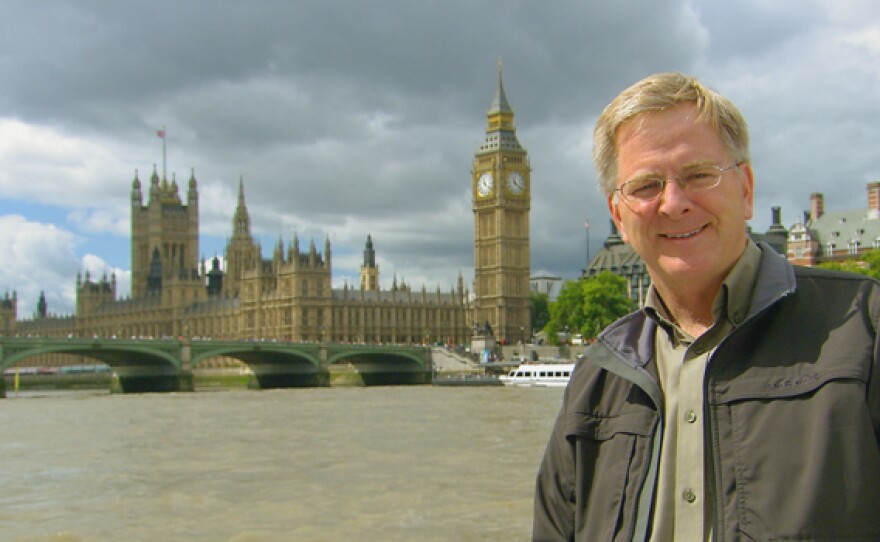 Rick Steves visits the Houses of Parliament, London, England.
