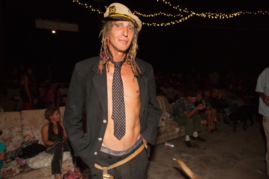 A portrait of Slab City resident Jack "Two Horses" Martin, March 28, 2015. He left San Francisco four years ago because of the economy. He's been at the Slabs ever since. 