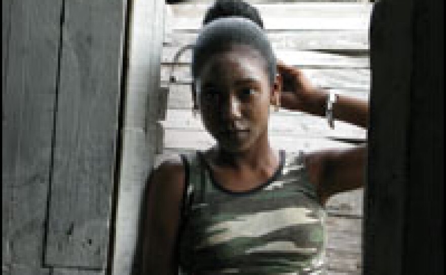 This girl in a slum on the south side of Havana has put a homemade potion of honey and sugar on her face. Cosmetics are a luxury that many Cubans can't afford. Soap, shampoo and even toilet paper are often in short supply.