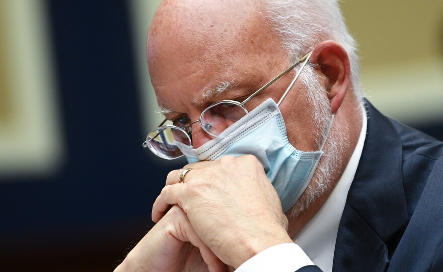 "Our best estimate right now is that for every case that was reported, there actually were 10 other infections," Dr. Robert Redfield, director of the Centers for Disease Control and Prevention, said during a conference call Thursday. Redfield is pictured during a hearing of the House Committee on Energy and Commerce on Tuesday.