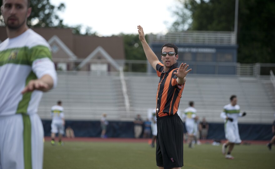 Referees are a new addition to Major League Ultimate. While international play is 100 percent self-officiated, U.S.A. Ultimate does have "observers" who give a third-party perspective to a disputed play.