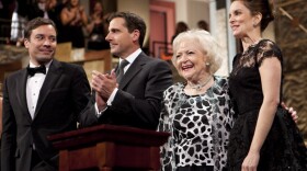 Pictured: Jimmy Fallon, Steve Carell, Betty White and Tina Fey. This fall, The Kennedy Center Mark Twain Prize salutes Tina Fey with a star-studded cast of Fey's friends and colleagues.