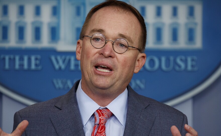 Mick Mulvaney, the acting White House chief of staff, said Sunday that his words were taken out of context when he acknowledged on Thursday that military aid to Ukraine was being tied to President Trump seeking a political favor.