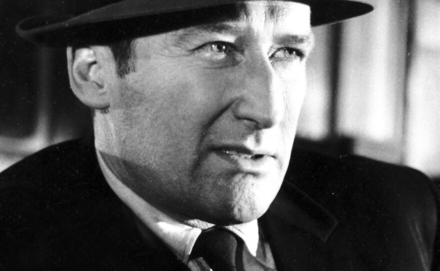 Mickey Spillane, pictured here in 1963, wrote his first Mike Hammer novel in three fevered weeks after returning from World War II.