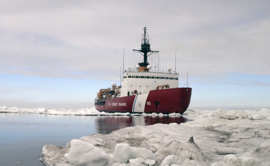 The Polar Star completes ice drills in the Arctic in July 2013. Built in the 1970s and only meant to last 30 years, the vessel is the U.S. Coast Guard's only heavy icebreaker.