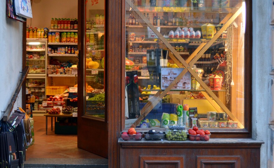 The outside of a grocery store in Prague, the capital of the Czech Republic. For years, governments and consumer advocates have been decrying what they call lower quality standards for packaged food available in Central and Eastern Europe, as compared with identically branded items sold in Western European countries.