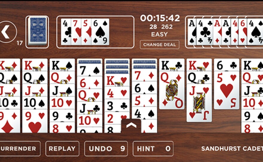 A new app based on Winston Churchill's tweak on Solitaire was designed with the help of Donald Rumsfeld.
