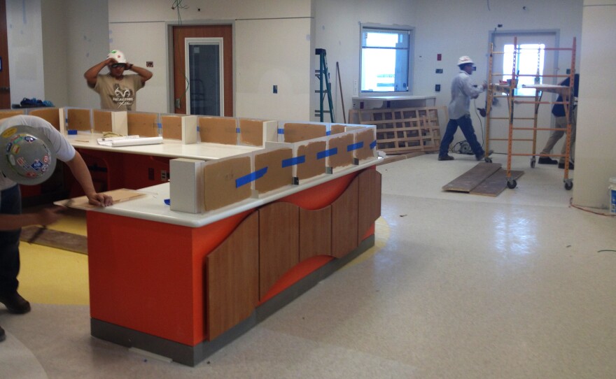 Workers are still about a month from finishing up the 8-bed isolation unit at Texas Children's Hospital. The unit's goal is to provide for the special physical and emotional needs of kids with highly infectious diseases.