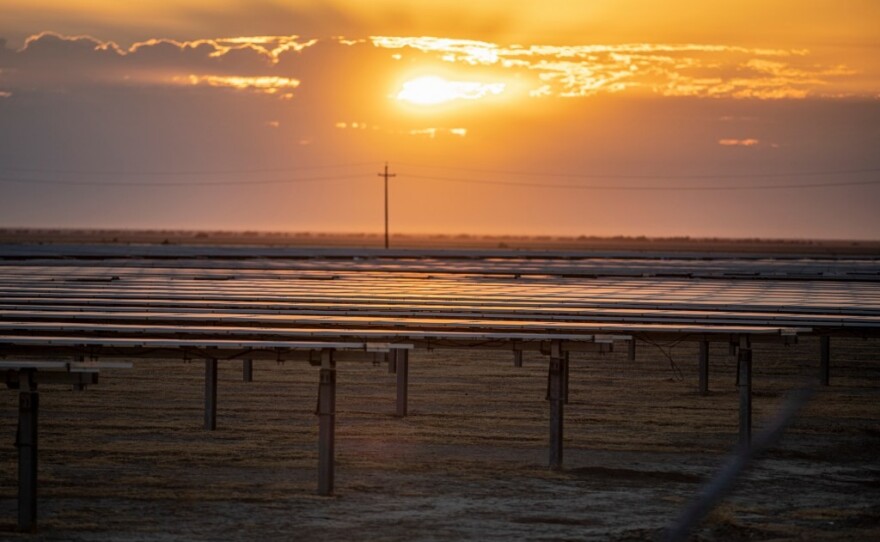 Kings County is home to several solar farms in its 40,000-acre solar zone seen here in this undated photo.