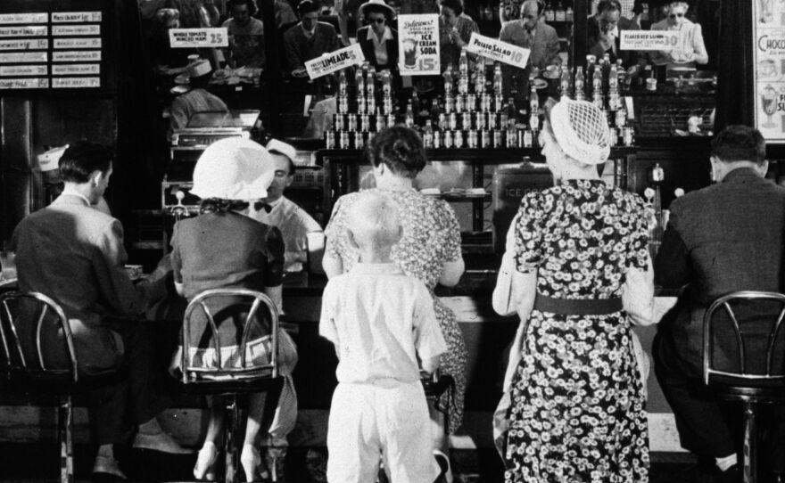 The term "eighty-six" is thought to originate from 20th-century soda counters, like this one in Washington, D.C.